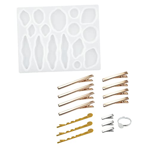 Housoutil 1 Satz Gießformen Für Haarnadeln Styling Haarschmuck Für Damen Klammer Stollenform Haarnadelhersteller Gießformen Aus Schmuckharz Harzform Für Haarspangen Haarnadelform Kieselgel von Housoutil