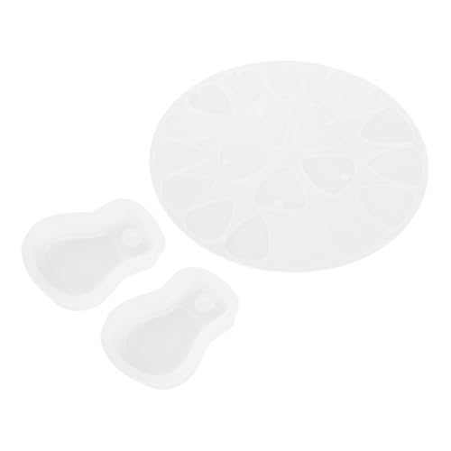 Housoutil 1 Satz Gitarren-Pick-Form Urlaub Bastelbedarf Silikonformen Gitarren-Plektrum-Form Formen aus Epoxidharz Silikon -Epoxidformen Formen für Harzguss Kieselgel Weiß von Housoutil