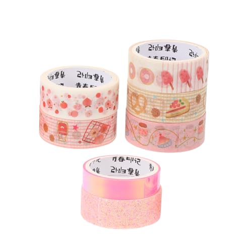 Housoutil 1 Satz Goldpulver Farbiges Klebeband Basteln Handwerk Bandfarbe Zeitschrift Punkte Uv Ästhetisch Verpackung Farbe Für Journal -aufkleber Scrapbook-zubehör Flüsterpapier 7rolls von Housoutil