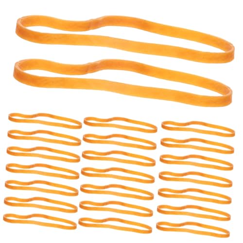 Housoutil 1 Satz Gummiband büroartikel bürobedarf breites band dichtbänder klebeband abdichten Pflicht groß Mülltonnenbänder Starke Gummibänder strapazierfähige Gummibänder Mülleimerbänder von Housoutil
