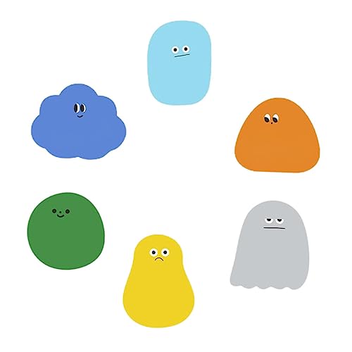Housoutil 1 Satz Haftnotizen Cartoon Design Selbstklebende Notizzettel Für Mädchen Vielseitige Memo Sticker Für Büro Schule Und Zuhause Zufälliger Stil 6 Stück von Housoutil