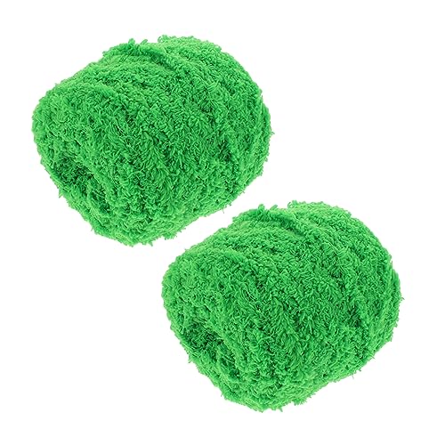 Housoutil 1 Satz Handgefertigtes Korallen Fleece Garn Für Stricken Und Häkeln Für Schals Babydecken Diy Projekte Und Mehr Weiches Und Langlebiges Material Frischem 2 Stück von Housoutil