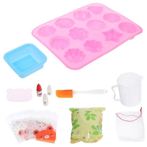 Housoutil 1 Satz Handgemachtes Seifenherstellungset für Anfänger Diy Kit mit Werkzeugen und Materialien zur Selbstherstellung für Zuhause Zubehör Zufälligen Farben für Erwachsene von Housoutil