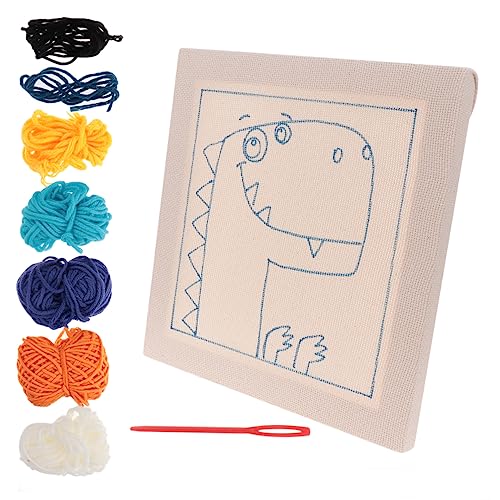 Housoutil 1 Satz Handgemachtes Stickerei Materialset für Studenten Lustige Diy Zubehörteile für Bastelprojekte ohne Punch Pin und Stativ Dinosaurier Muster Housoutil 1 Satz Handgemachtes Stickerei Materialset für Studenten Lustige Diy Zubehörteile für Bastelprojekte ohne Punch Pin und Stativ Dinosaurier Muster von Housoutil
