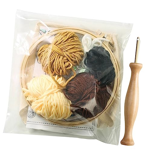 Housoutil 1 Satz Handmade Stickerei Set für Anfänger Diy Punch Needle Kit mit Löwenmuster Stanznadel und Buntem Wollfaden für Kreative Wohnraumdekoration Housoutil 1 Satz Handmade Stickerei Set für Anfänger Diy Punch Needle Kit mit Löwenmuster Stanznadel und Buntem Wollfaden für Kreative Wohnraumdekoration von Housoutil