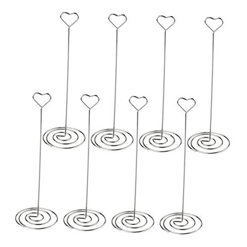 Housoutil 1 Satz Herzförmige Memo Clips Tischkartenhalter Für Hochzeiten Partys Stabiler Fotohalter Für Notizen Namenskarten Und Menüs 6 Stück von Housoutil