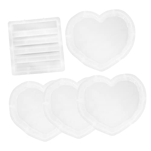 Housoutil 1 Satz Herzförmige Silikonuntersetzer Form Teiliges für Diy Untersetzer Gießform für Dekoration und für Tee und Kaffeebecher Housoutil 1 Satz Herzförmige Silikonuntersetzer Form Teiliges für Diy Untersetzer Gießform für Dekoration und für Tee und Kaffeebecher von Housoutil