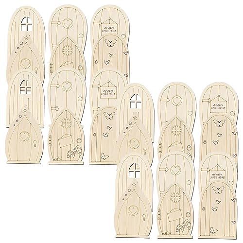 Housoutil 1 Satz Hölzerne Feen -tür Dekoration Outdoor- Winzig Gartentür Miniatur-feentür Feentür Aus Holz Garten Feentür Fee Tür Handwerk Kleine Feentür Türschmuck 24 Stück Housoutil 1 Satz Hölzerne Feen -tür Dekoration Outdoor- Winzig Gartentür Miniatur-feentür Feentür Aus Holz Garten Feentür Fee Tür Handwerk Kleine Feentür Türschmuck 24 Stück von Housoutil