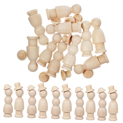 Housoutil 1 Satz Holzpuppen Familie Anbindung gemacht unfertige Peg -Leute Zahlen Körper groß Holzfiguren zum Basteln unbemalte Pflockmenschen einfache Peg-Leute Holzhandwerk Lotusbaum Beige Housoutil 1 Satz Holzpuppen Familie Anbindung gemacht unfertige Peg -Leute Zahlen Körper groß Holzfiguren zum Basteln unbemalte Pflockmenschen einfache Peg-Leute Holzhandwerk Lotusbaum Beige von Housoutil