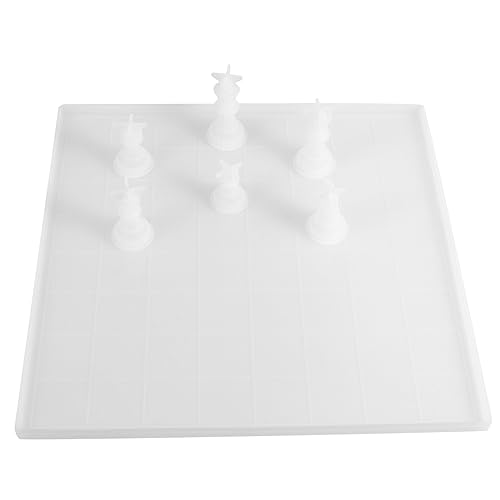 Housoutil 1 Satz International Schach Silikon Gießform Teiliges Diy Mold für Epoxidharz für Bastelprojekte Sicheres und Leicht zu Verwendendes Material Schachliebhaber von Housoutil