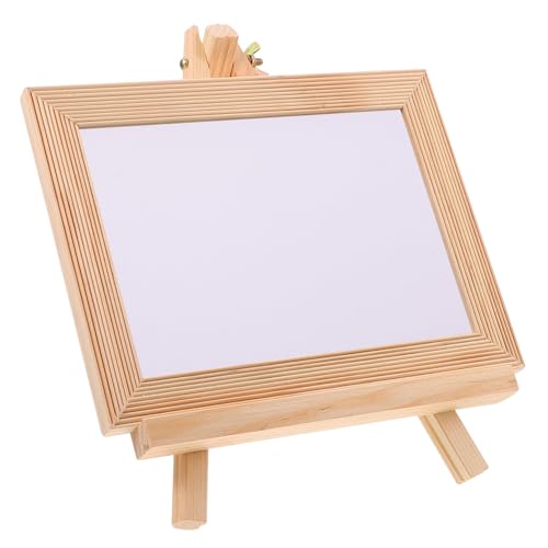 Housoutil 1 Satz Kalligraphie -Zeichnungsbrett für Malerei malen Staffelei erste Tafel für Hochzeiten kleine Kreidetafel Tafelkinder Mini-Tafeln hölzern Weiß von Housoutil