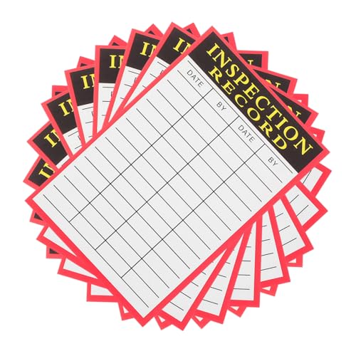 Housoutil 1 Satz Karteikarte Papier Schilder Für Feuerlöscher-inspektionsprotokolle Tag Der Inspektionsaufzeichnungen Inspektionstags Weiß 100 Blatt Housoutil 1 Satz Karteikarte Papier Schilder Für Feuerlöscher-inspektionsprotokolle Tag Der Inspektionsaufzeichnungen Inspektionstags Weiß 100 Blatt von Housoutil