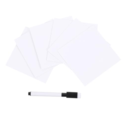 Housoutil 1 Satz Klebende Notizen Wiederverwendbare Abwischbare Haftnotizen für Whiteboard Notizblätter Whiteboard Stift Praktisch für Büro Zuhause Zufällige Farbe von Housoutil