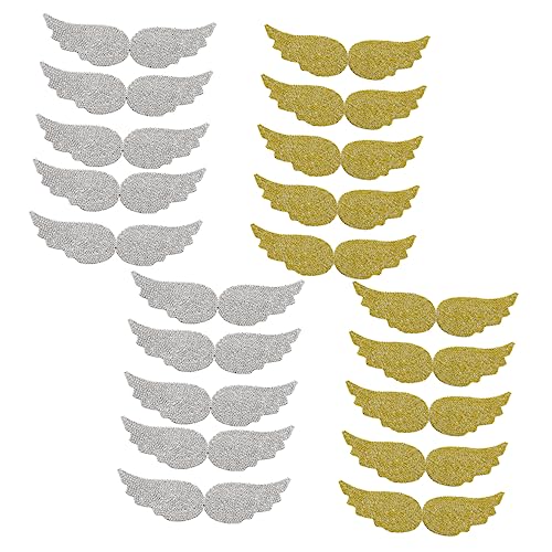 Housoutil 1 Satz Kreative Diy Patches Flügel Form Mit Strass Für Kleidung Taschen Und Bastelarbeiten Zum Aufbügeln Und Verstecken Von Schäden 20 Stück Housoutil 1 Satz Kreative Diy Patches Flügel Form Mit Strass Für Kleidung Taschen Und Bastelarbeiten Zum Aufbügeln Und Verstecken Von Schäden 20 Stück von Housoutil