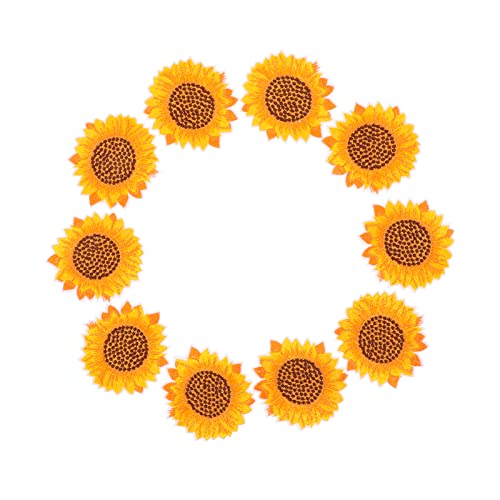 Housoutil 1 Satz Kreative Sonnenblumen Stickerei Patches Stoffaufnäher Für Diy Projekte Kleidung Taschen Und Mehr Farbecht Und Einfach Anzubringen 10 Stück Housoutil 1 Satz Kreative Sonnenblumen Stickerei Patches Stoffaufnäher Für Diy Projekte Kleidung Taschen Und Mehr Farbecht Und Einfach Anzubringen 10 Stück von Housoutil