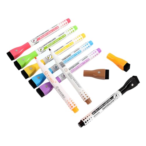 Housoutil 1 Satz Magnetische Whiteboard Marker Mit Radiergummi Abwischbare Stifte Verschiedenen Für Kreative Zeichnungen Und Notizen Für Büro Und Zuhause 8 Stück von Housoutil