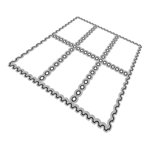 Housoutil 1 Satz Metallmesserform Stanzformen Herstellung Sterben Formen Für Fotoalben Stempelschablonen Für Die Kartengestaltung Stanzform Für Briefmarken Kohlenstoffstahl Silver von Housoutil