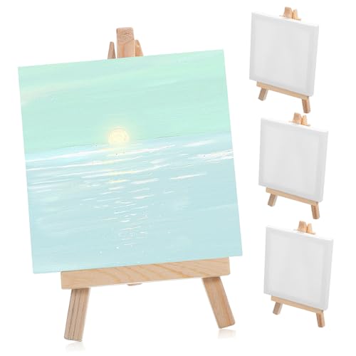 Housoutil 1 Satz Mini Holzstaffelei für Ölmalerei Staffelei Stabiler Mini Easel Stand für Kreative Projekte und Kunstunterricht von Housoutil