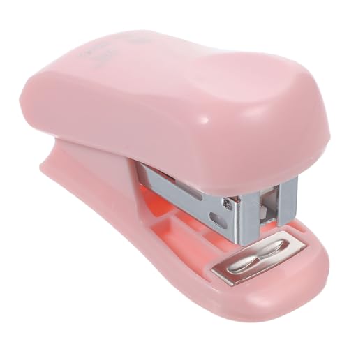 Housoutil 1 Satz Mini-hefter Kompakt Hochleistungshefter Für Den Schreibtisch Hefter Mini Mini-heftklammer Mini Hefter Bürobedarf Mini Kleiner Hefter Tischhefter Desktop-hefter Eisen Rosa von Housoutil