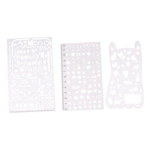 Housoutil 1 Satz Multifunktionale Schablonen Für Zeichnungen Musterlineale Für Journaling Diy Graffiti Und Persönliche Planungen 3 Stück Housoutil 1 Satz Multifunktionale Schablonen Für Zeichnungen Musterlineale Für Journaling Diy Graffiti Und Persönliche Planungen 3 Stück von Housoutil
