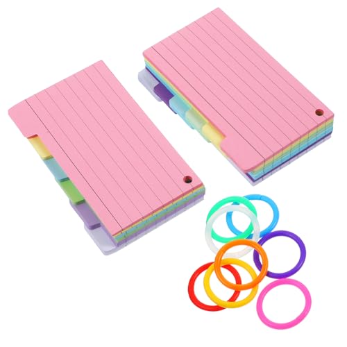Housoutil 1 Satz Notizbuch Schmucklos Farbig Studieren Karteikartenteiler Karteikarten Zum Lernen Notizkarten Mit Ringen Notizen Karteikarten Leer Gruß Linierte Karteikarten Spiral- Papier Housoutil 1 Satz Notizbuch Schmucklos Farbig Studieren Karteikartenteiler Karteikarten Zum Lernen Notizkarten Mit Ringen Notizen Karteikarten Leer Gruß Linierte Karteikarten Spiral- Papier von Housoutil
