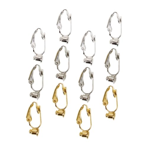 Housoutil 1 Satz Ohrring-konverter Zubehör Finden Ergebnisse Ohrclips Hinten Nieten Ohrringkonverter Clip-on-konverter Für Ohrstecker Ohrring Machen Ohrringe Erkenntnisse Kupfer 12 Stück von Housoutil