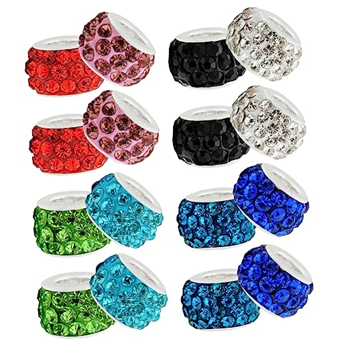 Housoutil 1 Satz Perlenarmbandzubehör Ästhetisch Halsketten Spacer Handwerk Abstandshalter Kristallperlen Für Armbänder Schmuckherstellung Perlen Ein Strassstein Zufällige Farbe 200 Stück von Housoutil