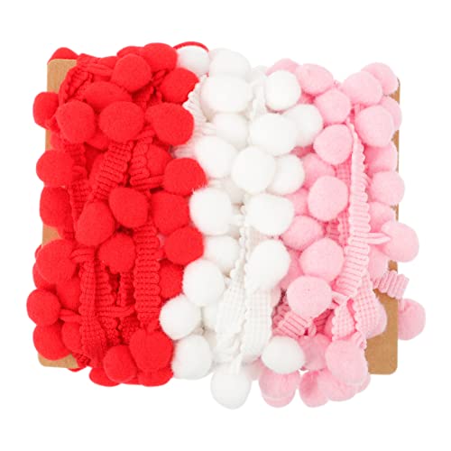 Housoutil 1 Satz Pompon Borte Fransenband mit Quasten und Bommel für Diy Dekorationen für Kleidung Hüte Puppen und Hochzeitsdeko Bastelzubehör für Kreative Projekte Housoutil 1 Satz Pompon Borte Fransenband mit Quasten und Bommel für Diy Dekorationen für Kleidung Hüte Puppen und Hochzeitsdeko Bastelzubehör für Kreative Projekte von Housoutil