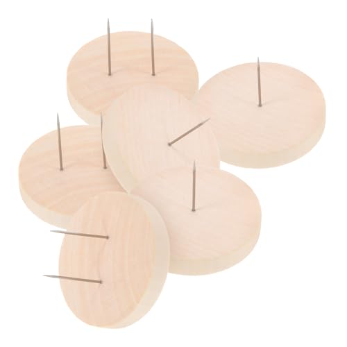 Housoutil 1 Satz Puppenständer Gehäkelte Puppenbasis Holzsockel für Puppen Gehäkelte Korbbasis Holzständer Actionfigurenständer Häkelständer Figurenhalter Edelstahl Beige von Housoutil
