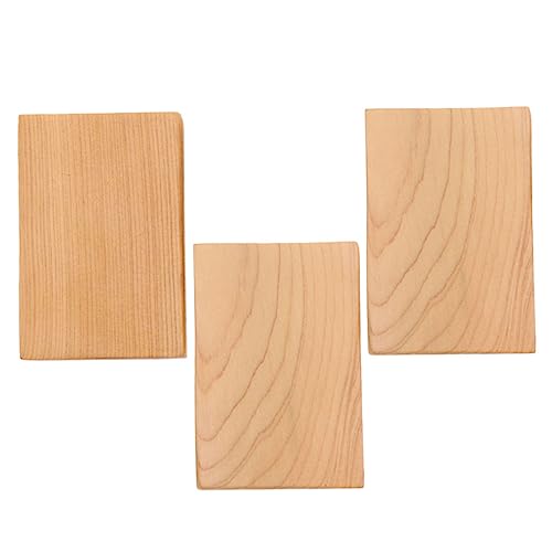 Housoutil 1 Satz Rechteckige Holzblöcke Naturholz Unbehandelte Diy Bastelmaterialien Für Schnitzen Und Dekoration 3 Stück von Housoutil