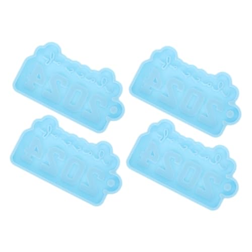 Housoutil 1 Satz Schlüsselanhänger Groß Schlüsselbund Schlüsselkette Anhängerform Diy Bastelform Basteln Giessform Silikon Handwerkliche Form Gussform Diy Formen Kieselgel Blau 4 Stück von Housoutil