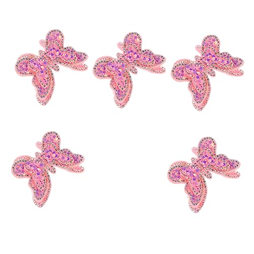 Housoutil 1 Satz Schmetterlings Applikationen Für Diy Haarspangen Dekorative Patches Handgemachte Accessoires Für Kleidung Und Bastelprojekte 5 Stück von Housoutil