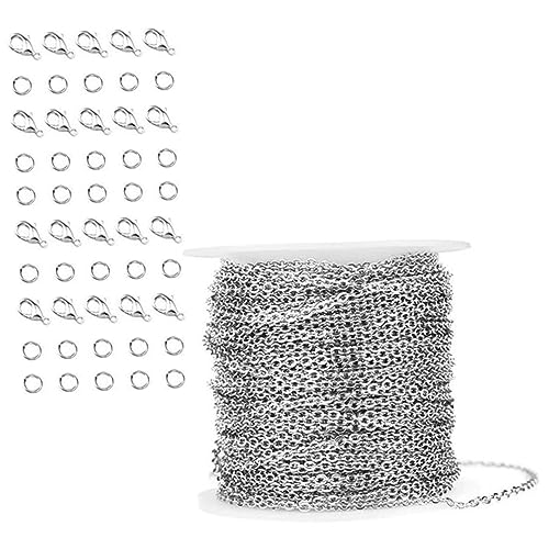 Housoutil 1 Satz Schmuckketten Set mit Lobster Clips und Sprüngen für Diy Armbänder und Bastelarbeiten Robust und Langlebig von Housoutil