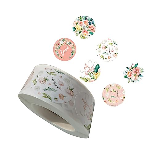Housoutil 1 Satz Selbstklebende Geschenkbänder Mit Blumenmuster Dekorative Für Kreative Diy Projekte Einfach Zu Verwenden Und Rückstandsfrei Entfernbar Für Einladungen Und 500 Stück von Housoutil