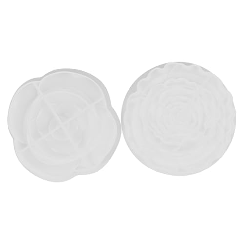 Housoutil 1 Satz Silikon Untersetzer Formen Für Epoxidharz Diy Rosenblüten Untersetzer Gießform Flexiblem Silikon Für Anfänger Bastelprojekte 2 Stück von Housoutil