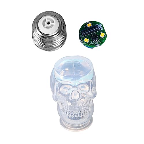 Housoutil 1 Satz Skull Shaped Lamp Bulb Casting Mold Silikon Gießform für Kreative Diy Projekte Kinderfreundlich Leicht zu Entformen Bruchsicher für Anfänger Housoutil 1 Satz Skull Shaped Lamp Bulb Casting Mold Silikon Gießform für Kreative Diy Projekte Kinderfreundlich Leicht zu Entformen Bruchsicher für Anfänger von Housoutil