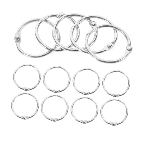 Housoutil 1 Satz Snap Stationery Circle Binder Schlüsselringe Zum Basteln Größe Buchbindung Kleine Ringe Für Notizkarten Ringclips Für Karteikarten Clipring Loseblattring 20 Stück Housoutil 1 Satz Snap Stationery Circle Binder Schlüsselringe Zum Basteln Größe Buchbindung Kleine Ringe Für Notizkarten Ringclips Für Karteikarten Clipring Loseblattring 20 Stück von Housoutil