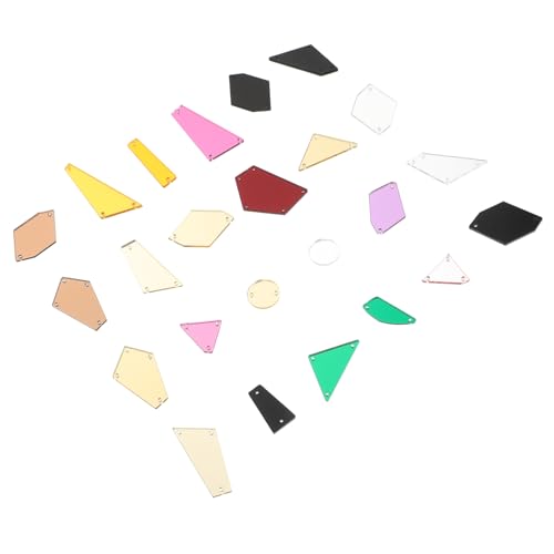Housoutil 1 Satz Spiegelhandnähbohrer Kleidungsflicken Aufnäher Nähen Stickereiflecken Gestickte Aufnäher Flicken Nähen Flicken Für Kleidung Kleiderflicken Applikationen Acryl 50 Stück von Housoutil