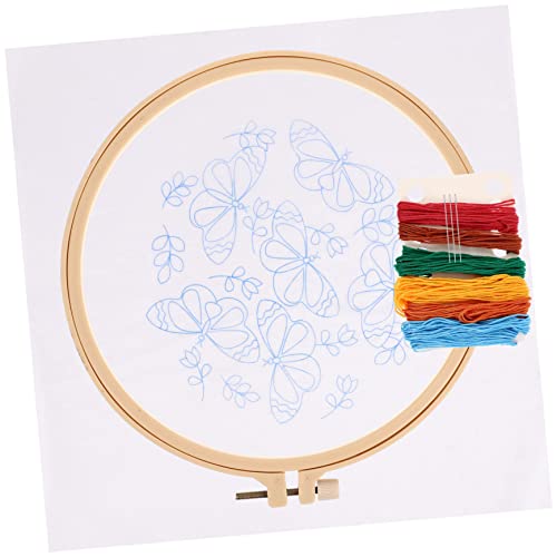 Housoutil 1 Satz Sticherei Starter Kit für Anfänger Diy Kreuzstich Handwerk Material mit Prägung für Kreative Projekte und Dekoration Einfach zu Verwenden und Langlebig von Housoutil