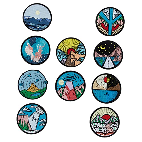 Housoutil 1 Satz Stickerei Patches Für Kleidung Und Taschen Diy Applikationen Dekorative Flicken Für Designs Für Bekleidung Und Handwerk 10 Stück von Housoutil