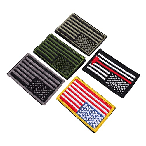 Housoutil 1 Satz Taktische Klett Patches Mit Flaggen Design Für Rucksäcke Kleidung Und Diy Projekte Langlebig Und Vielseitig Einsetzbar 5 Stück von Housoutil