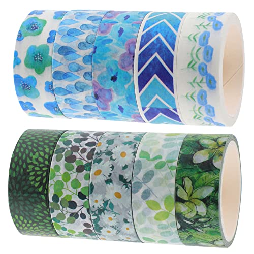 Housoutil 1 Satz Taschenband-set Für Goldband Schwarz Drinnen Streifen Wie Aufkleber Retro-washi-tape Scrapbooking Washi Tape Diy Klebeband Bastelband Washi-tape-shop Flüsterpapier 10 Rollen von Housoutil