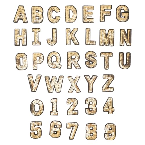 Housoutil 1 Satz Teiliges Alphabet Aufbügel Patch Bunte Stickapplikationen Für Diy Kleidung Reparaturen Und Kreative Projekte Selbstklebend Und Langlebig 36 Stück von Housoutil