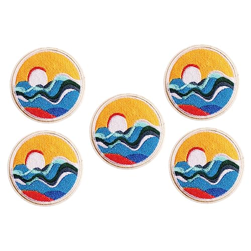 Housoutil 1 Satz Teiliges Aufnäher Zum Aufbügeln Bestickte Jeans Patches Für Diy Nähprojekte Langlebig Und Hautfreundlich Zum Reparieren Und Dekorieren Von Kleidung Und Taschen 5 Stück von Housoutil