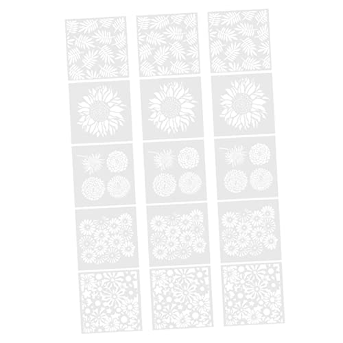 Housoutil 1 Satz Teiliges Blüten Hohlmalvorlagen Wiederverwendbare Schablonen Für Diy Malerei Scrapbooking Und Kreative Projekte Für Erwachsene 15 Stück Housoutil 1 Satz Teiliges Blüten Hohlmalvorlagen Wiederverwendbare Schablonen Für Diy Malerei Scrapbooking Und Kreative Projekte Für Erwachsene 15 Stück von Housoutil