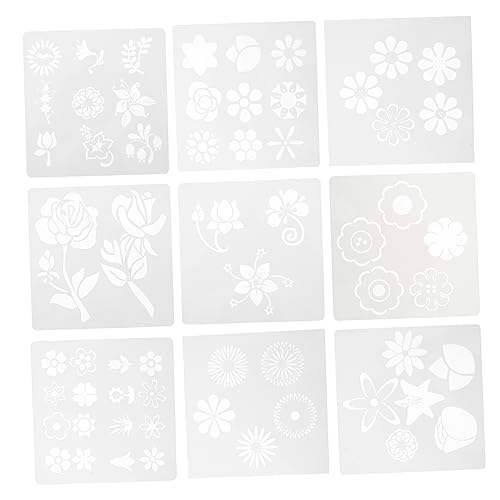 Housoutil 1 Satz Teiliges Blumen Schablonenset Für Malerei Wiederverwendbare Vorlagen Für Diy Kunstprojekte Für Scrapbooking Und Kreative Dekoration 9 Stück Housoutil 1 Satz Teiliges Blumen Schablonenset Für Malerei Wiederverwendbare Vorlagen Für Diy Kunstprojekte Für Scrapbooking Und Kreative Dekoration 9 Stück von Housoutil