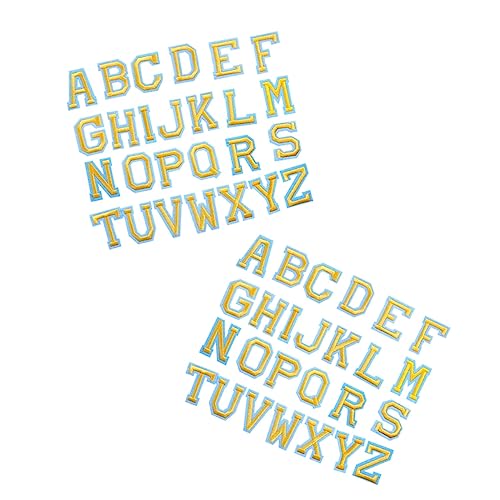Housoutil 1 Satz Teiliges Buchstaben Patches Zum Aufbügeln Für Kleidung Hüte Taschen Diy Applikationen Für Jacken Und Jeans Reparatur Und Kreative Gestaltung 52 Stück von Housoutil