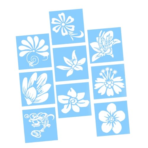 Housoutil 1 Satz Teiliges Diy Cake Drawing Stencils Für Kreative Malvorlagen Für Einfaches Basteln Und Zeichnen Leicht Kompakt Und Einfach Zu Verwenden 9 Stück von Housoutil