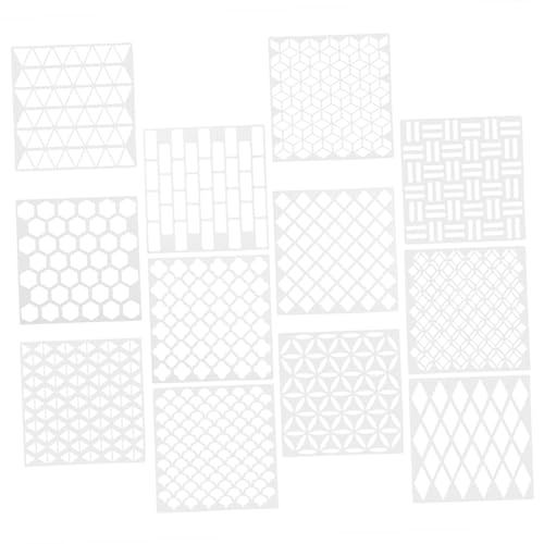 Housoutil 1 Satz Teiliges Diy Malschablonen Für Wandgestaltung Wiederverwendbare Vorlagen Für Kreative Malprojekte Geeignet Für Erwachsene Vielseitige Muster Für Designs 12 Stück Housoutil 1 Satz Teiliges Diy Malschablonen Für Wandgestaltung Wiederverwendbare Vorlagen Für Kreative Malprojekte Geeignet Für Erwachsene Vielseitige Muster Für Designs 12 Stück von Housoutil