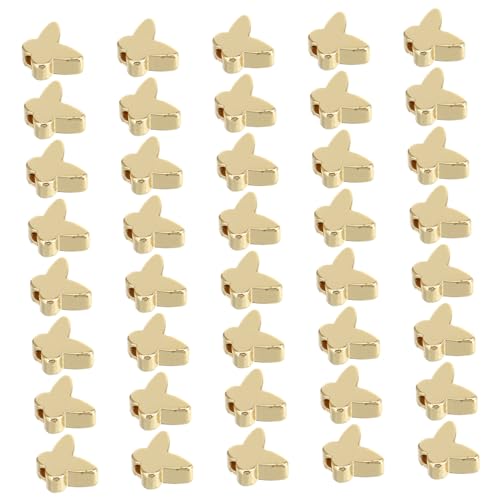 Housoutil 1 Satz Teiliges Glatte Oberflächen Schmetterlingsperlen Spacer Beads Für Diy Schmuckherstellung Armbänder Und Gold Farbtreu 40 Stück Housoutil 1 Satz Teiliges Glatte Oberflächen Schmetterlingsperlen Spacer Beads Für Diy Schmuckherstellung Armbänder Und Gold Farbtreu 40 Stück von Housoutil